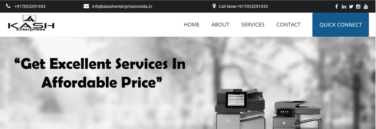 Cover photo of Akash Enterprises-printer repair service center shop noida